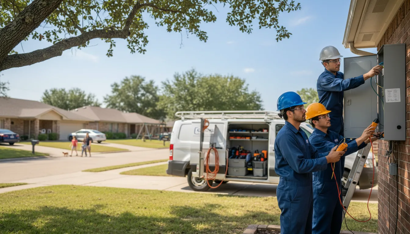 Certified electrician providing emergency electrical services in Horatio, AR